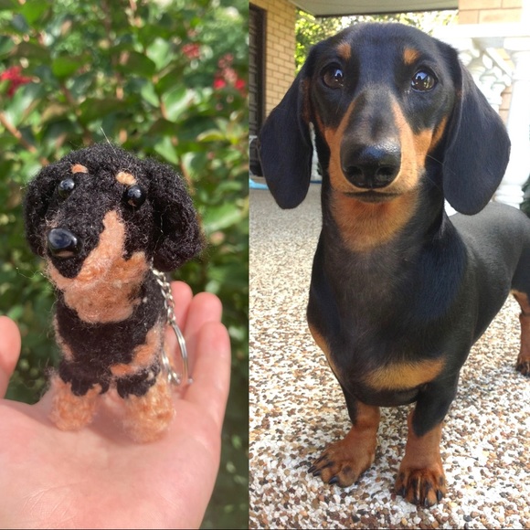 Custom Crochet Dog Keychain, Custom Stuffed Animal, Gift for Dog Lovers - Picture 4 of 11